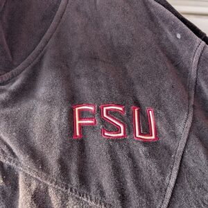 Nike Men's Shirt Jacket Black with Garnet FSU Embroidery